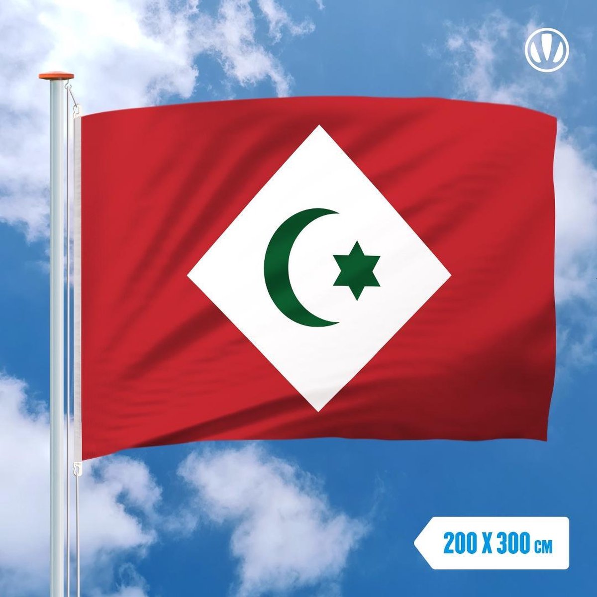 Vlag Rif Republiek  200x300cm