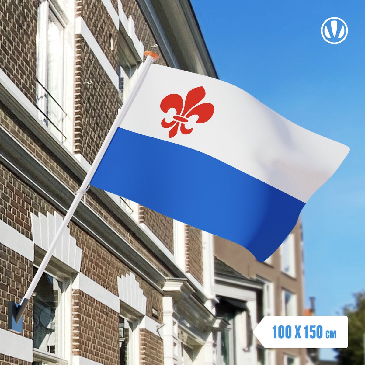 Vlag Roermond 100x150cm