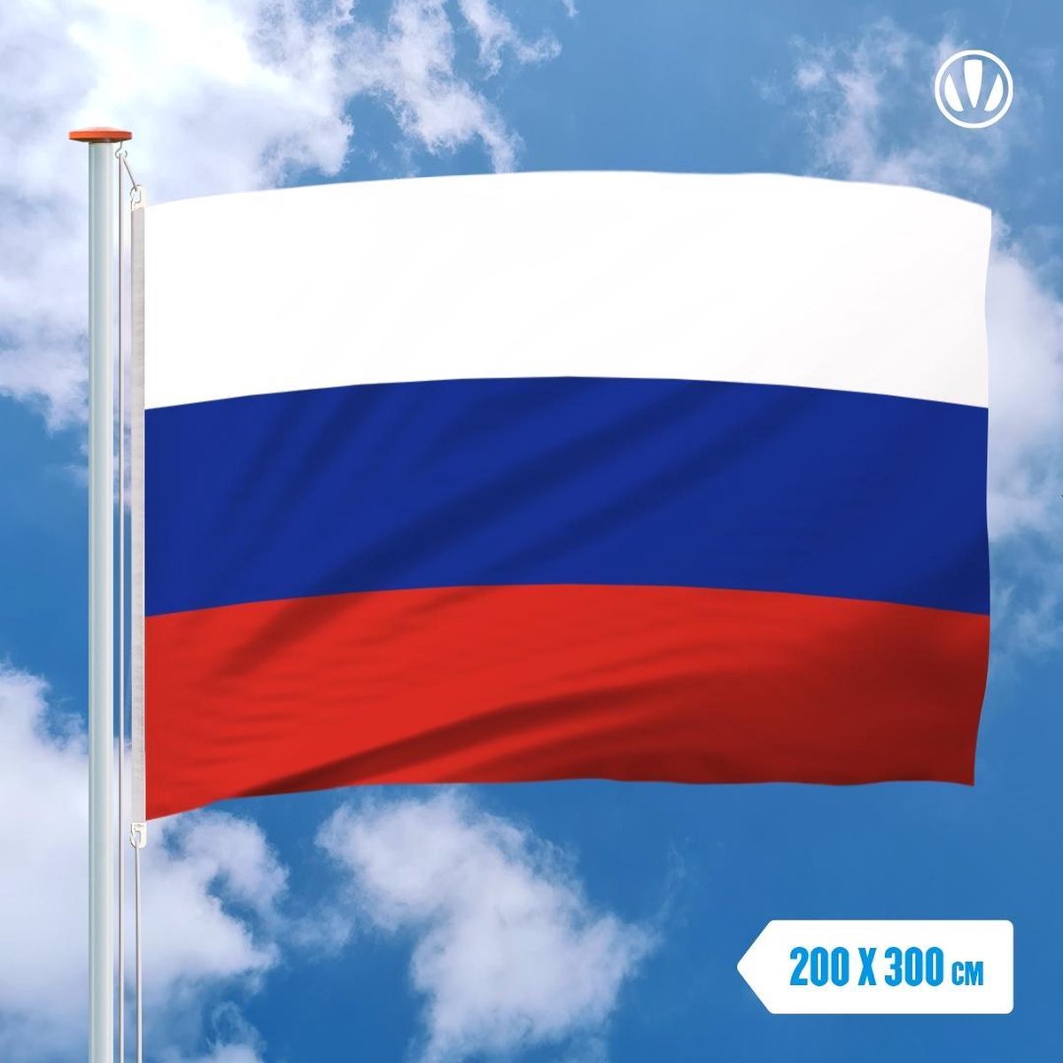 Vlag Rusland 200x300cm