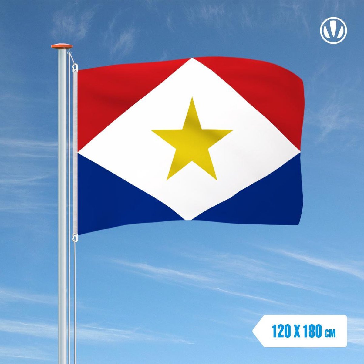 Vlag Saba 120x180cm