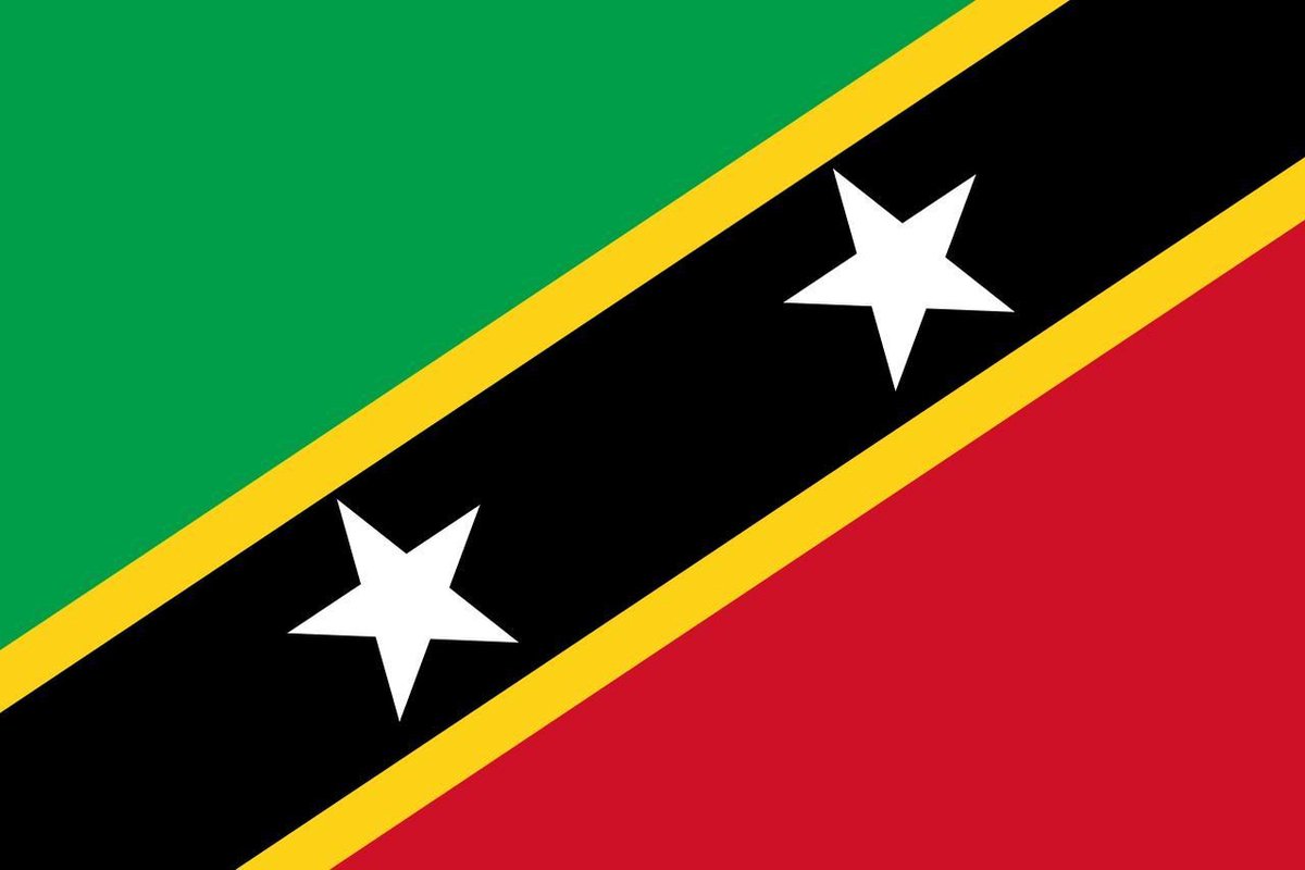 Vlag Saint Kitts and Nevis 30x45cm