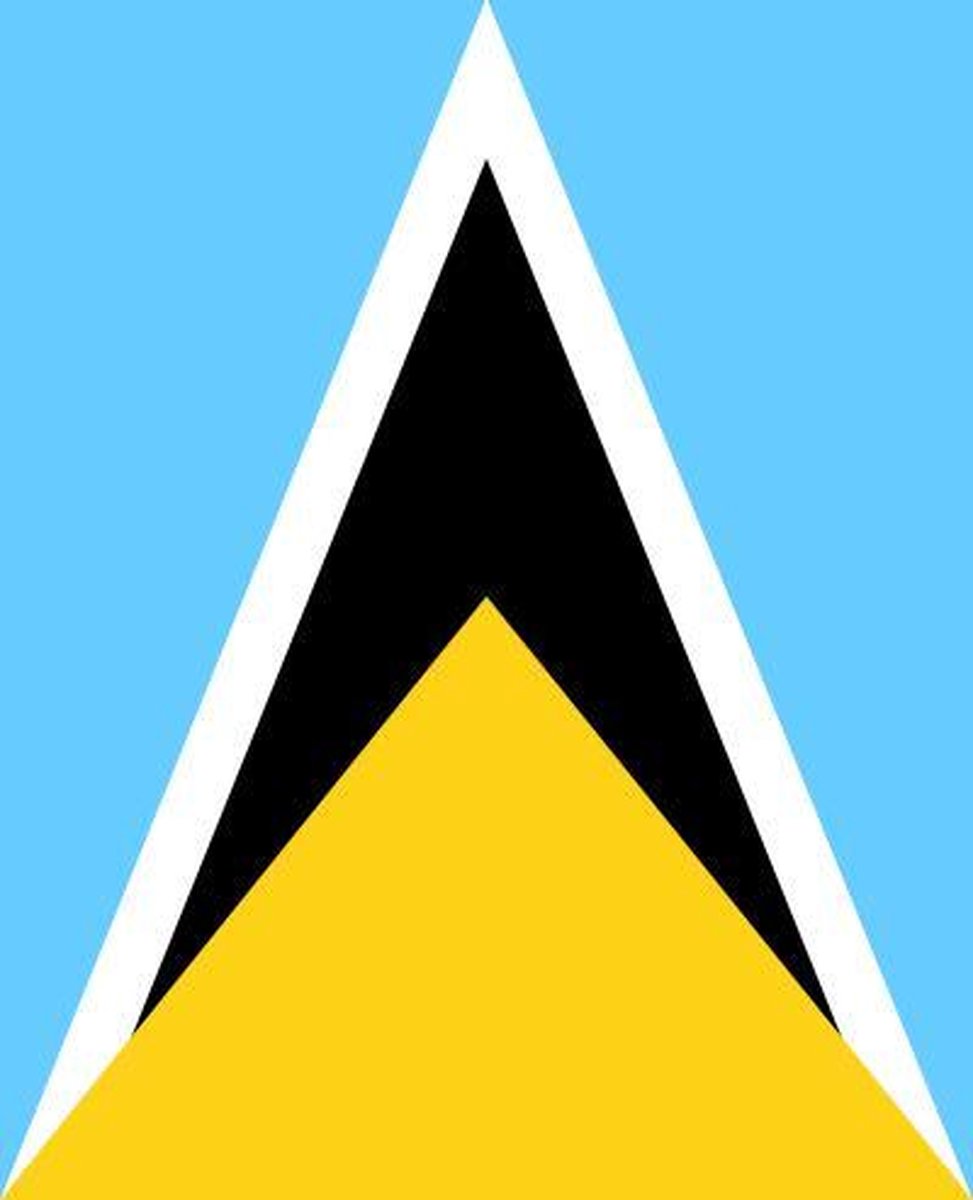 Vlag Saint Lucia 30x45cm