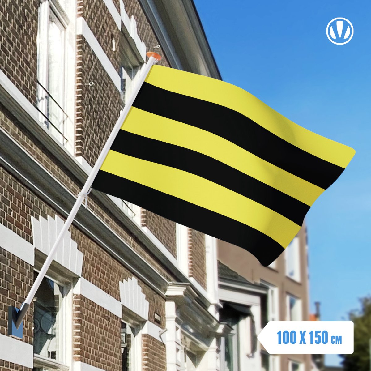 Vlag Schiedam 100x150cm