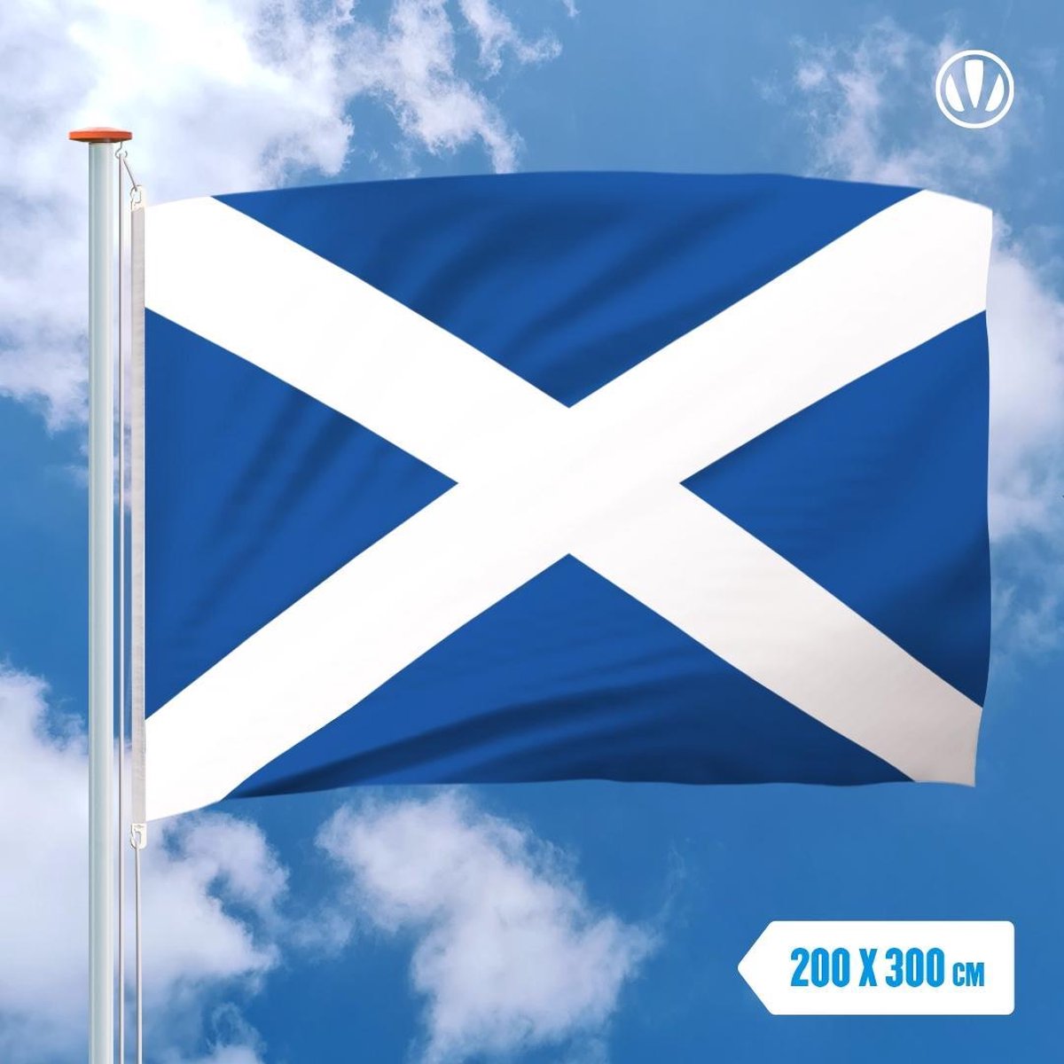 Vlag Schotland 200x300cm - Glanspoly