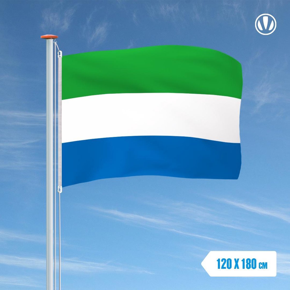 Vlag Sierra Leone 120x180cm