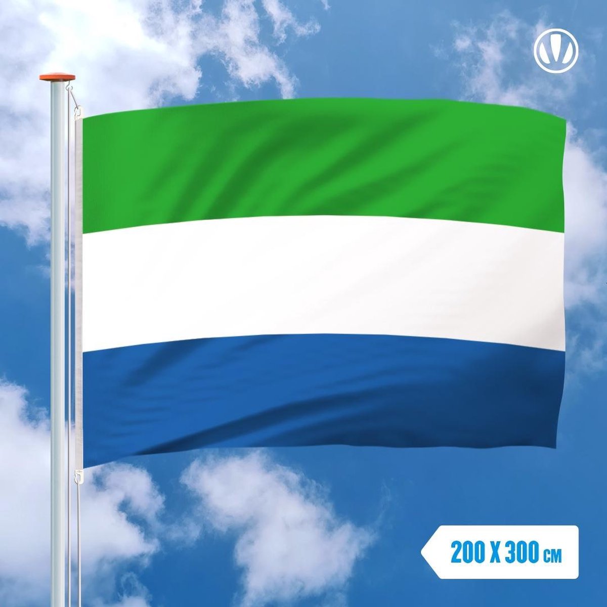 Vlag Sierra Leone 200x300cm