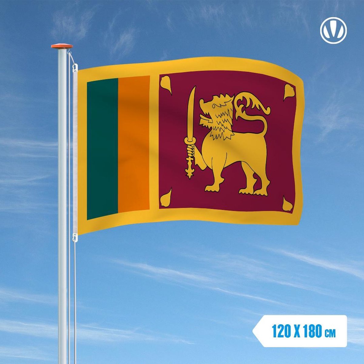 Vlag Sri Lanka 120x180cm