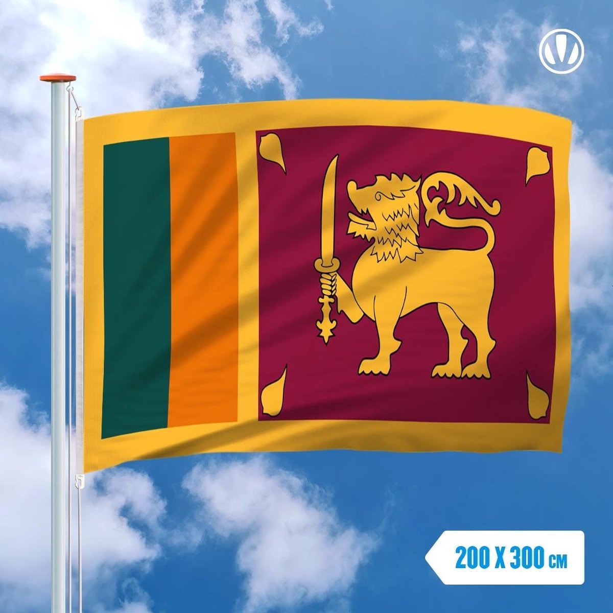 Vlag Sri Lanka 200x300cm