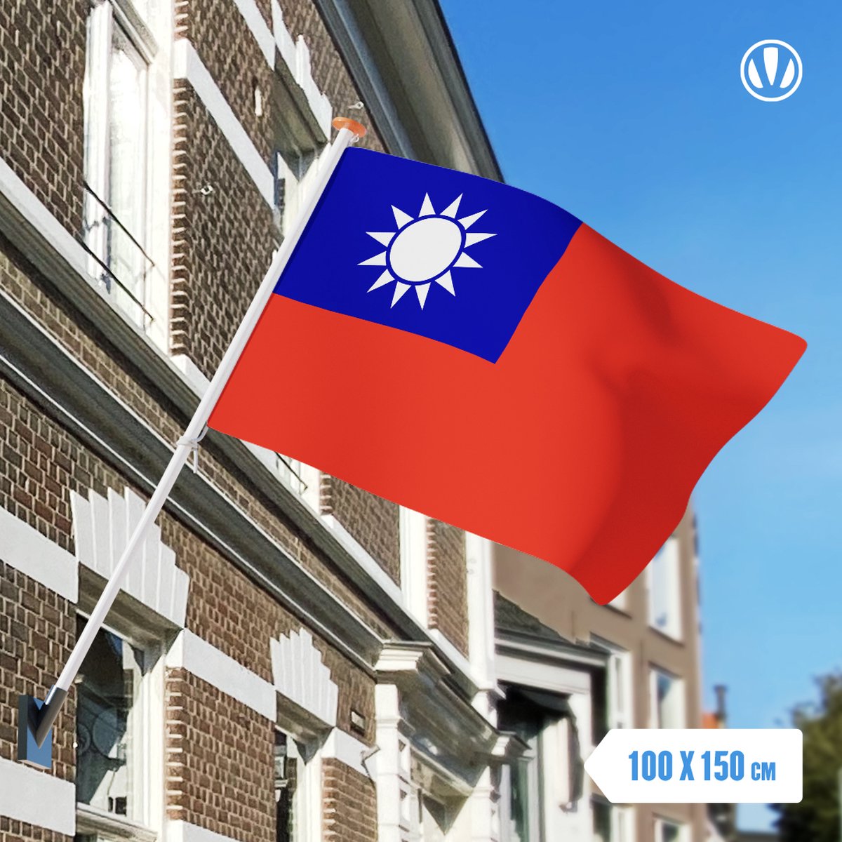 Vlag Taiwan 100x150cm