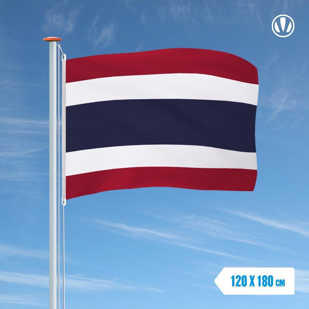 Vlag Thailand 120x180cm