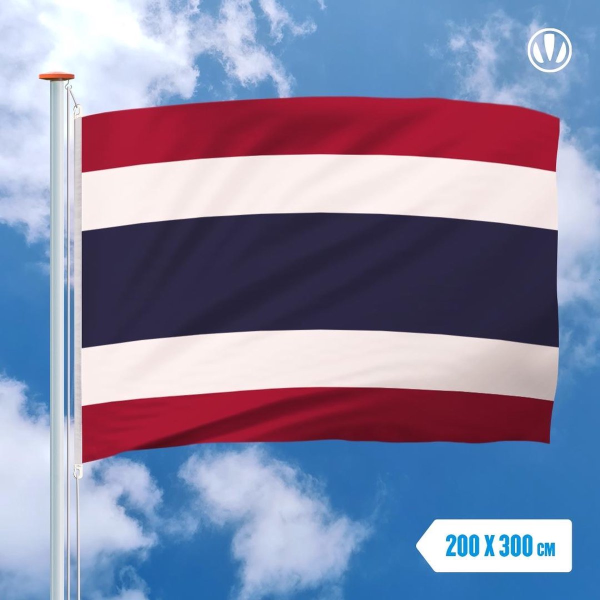 Vlag Thailand 200x300cm