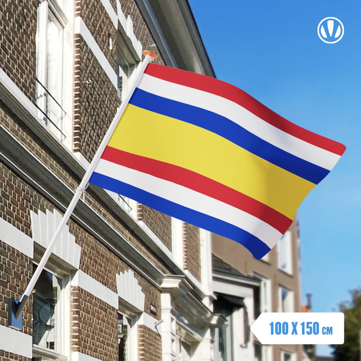 Vlag Tholen 100x150cm