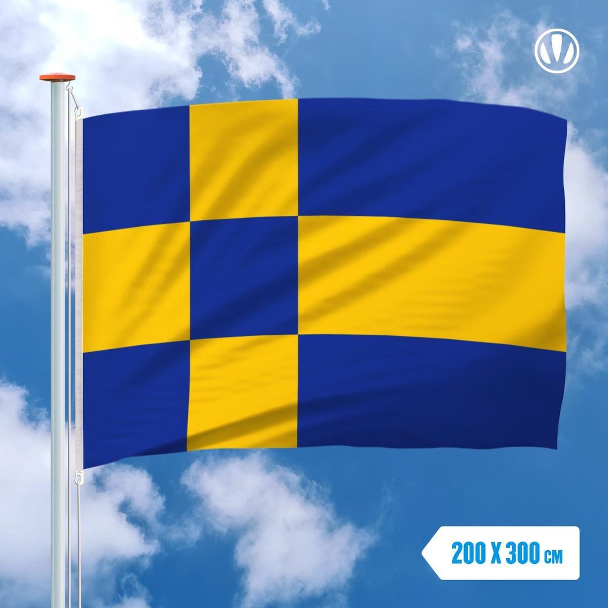 Vlag Tilburg 200x300cm