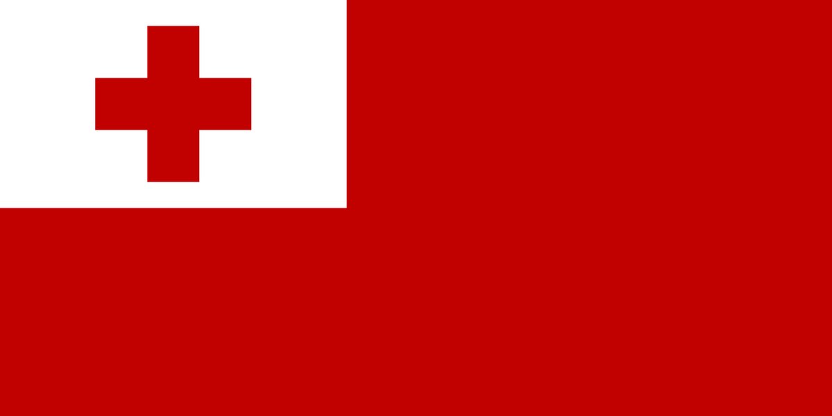 Vlag Tonga 30x45cm