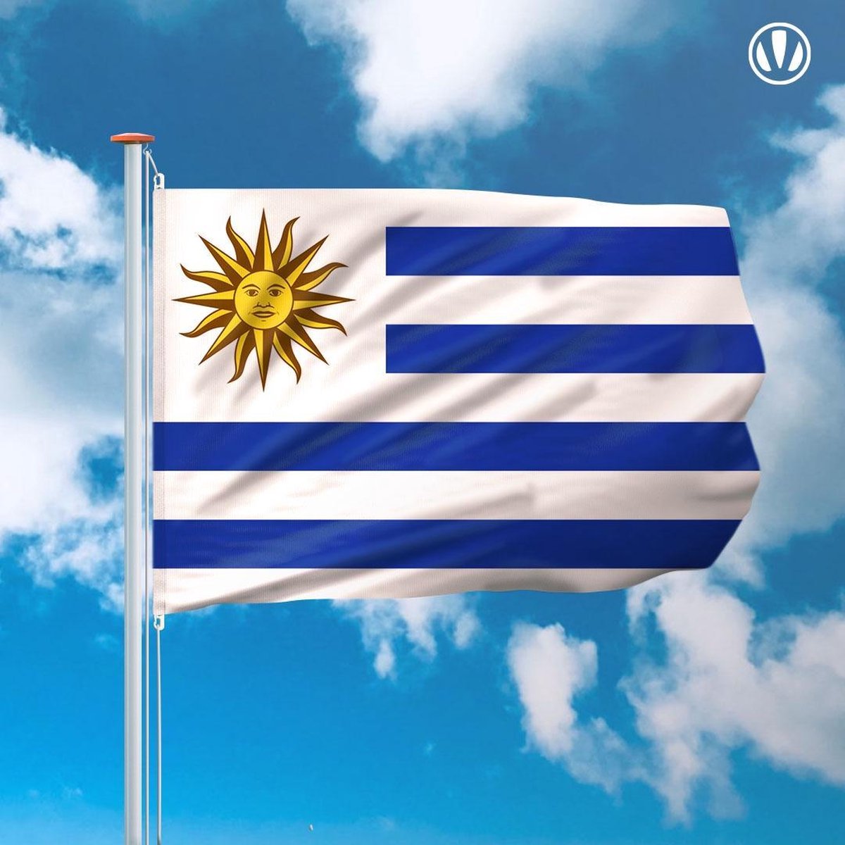 Vlag Uruguay 150x225cm