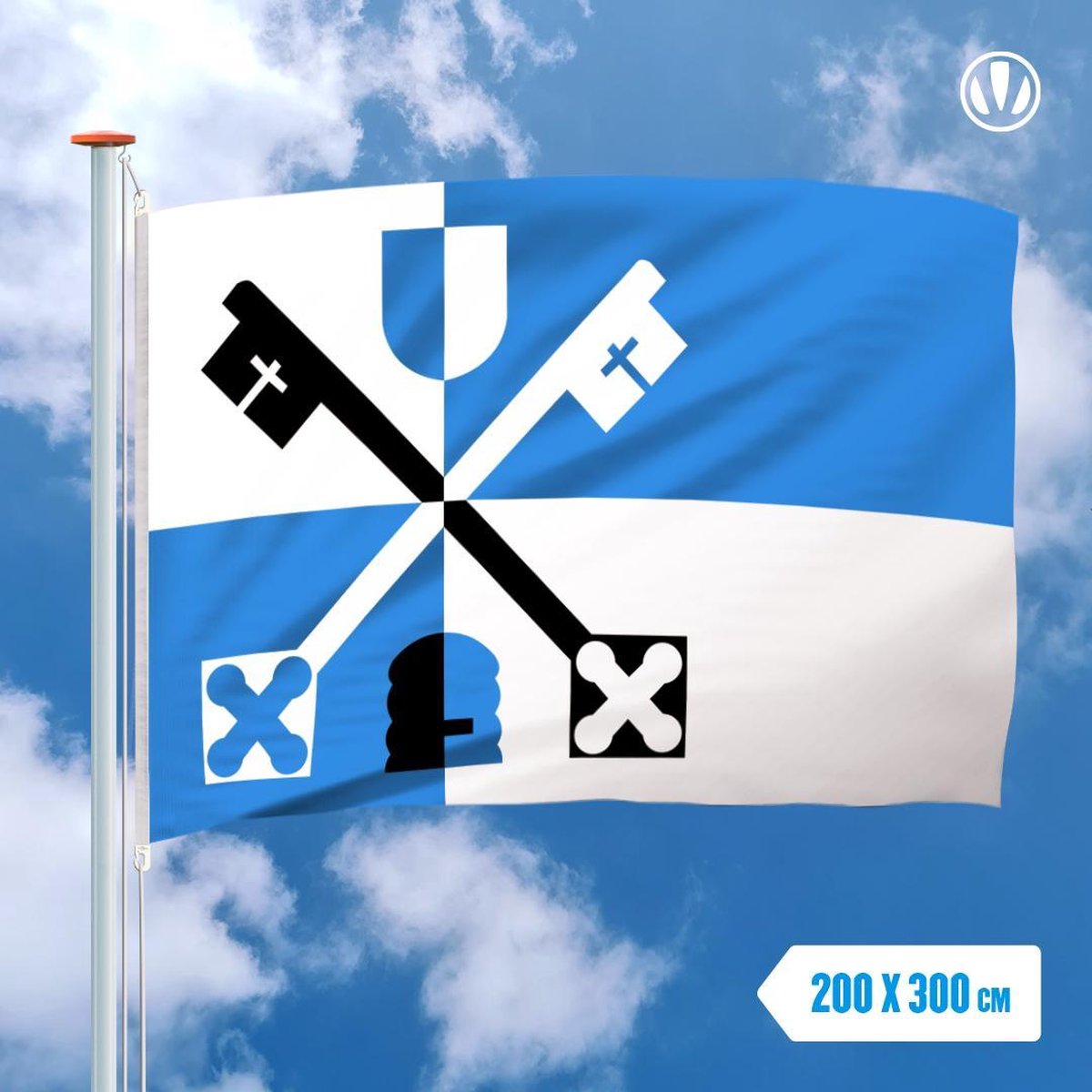 Vlag Venray 200x300cm