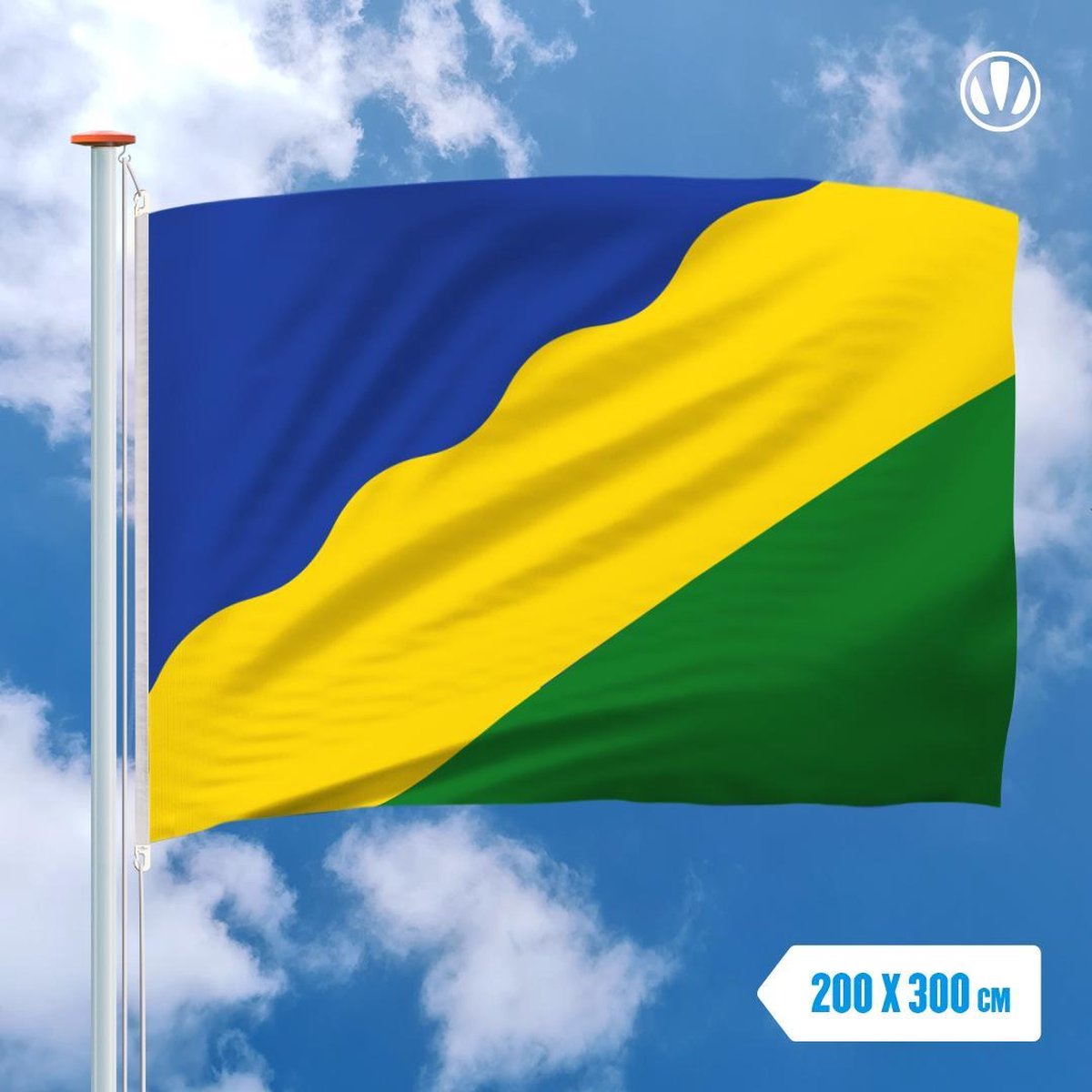 Vlag Waadhoeke 200x300cm