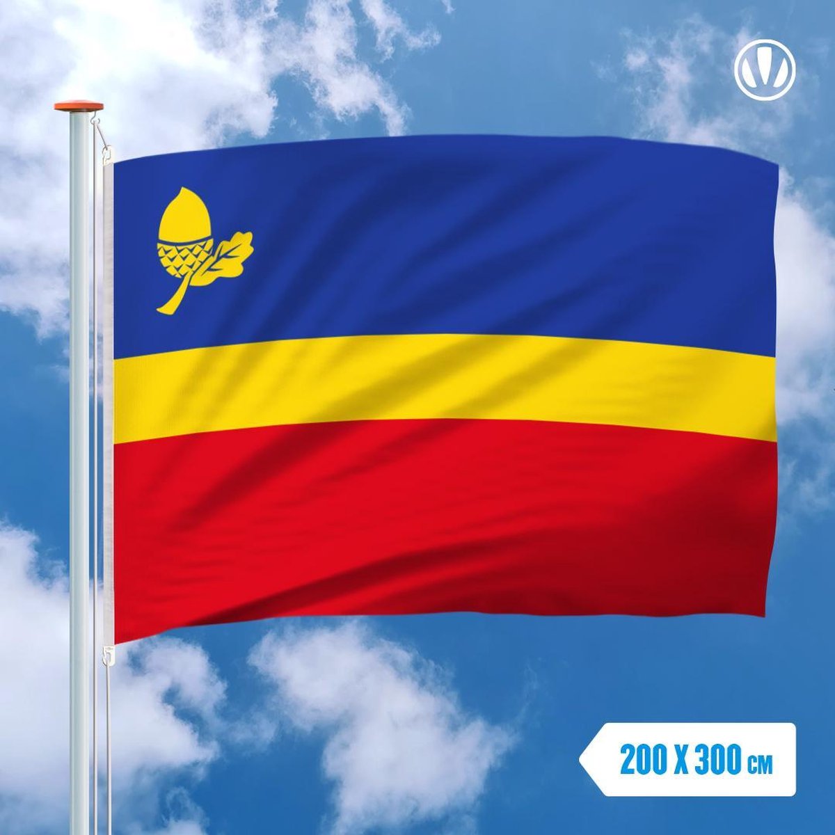 Vlag Waalre 200x300cm