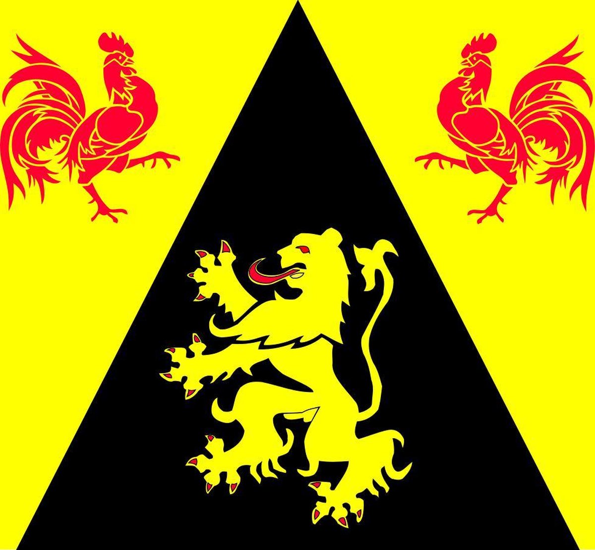 Vlag Waals-Brabant 100x150cm