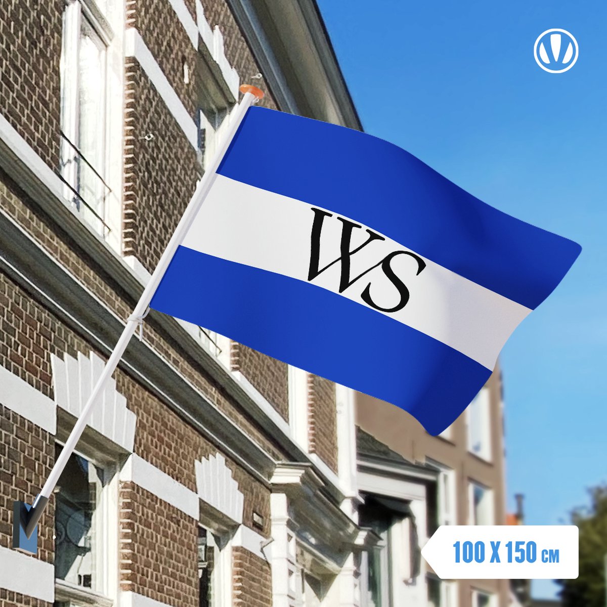 Vlag Weesp 100x150cm