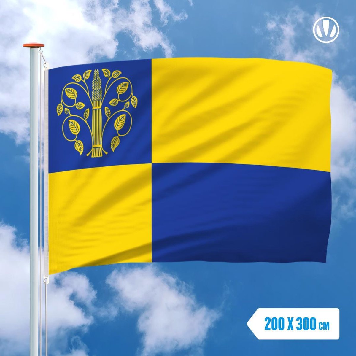 Vlag Westerwolde 200x300cm