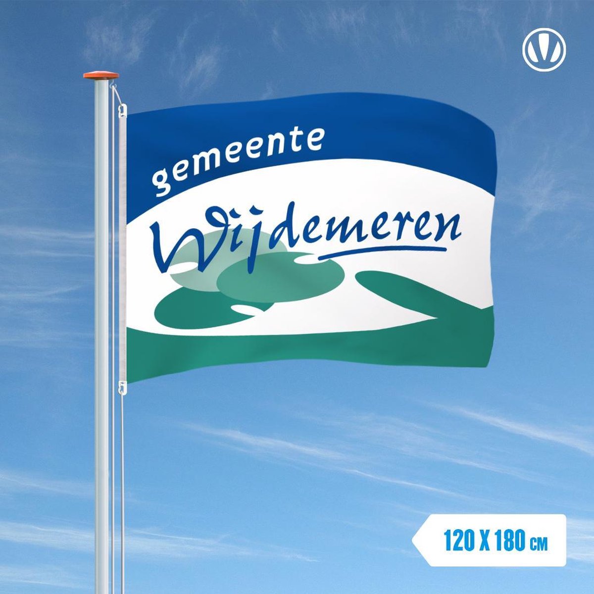 Vlag Wijdemeren 120x180cm