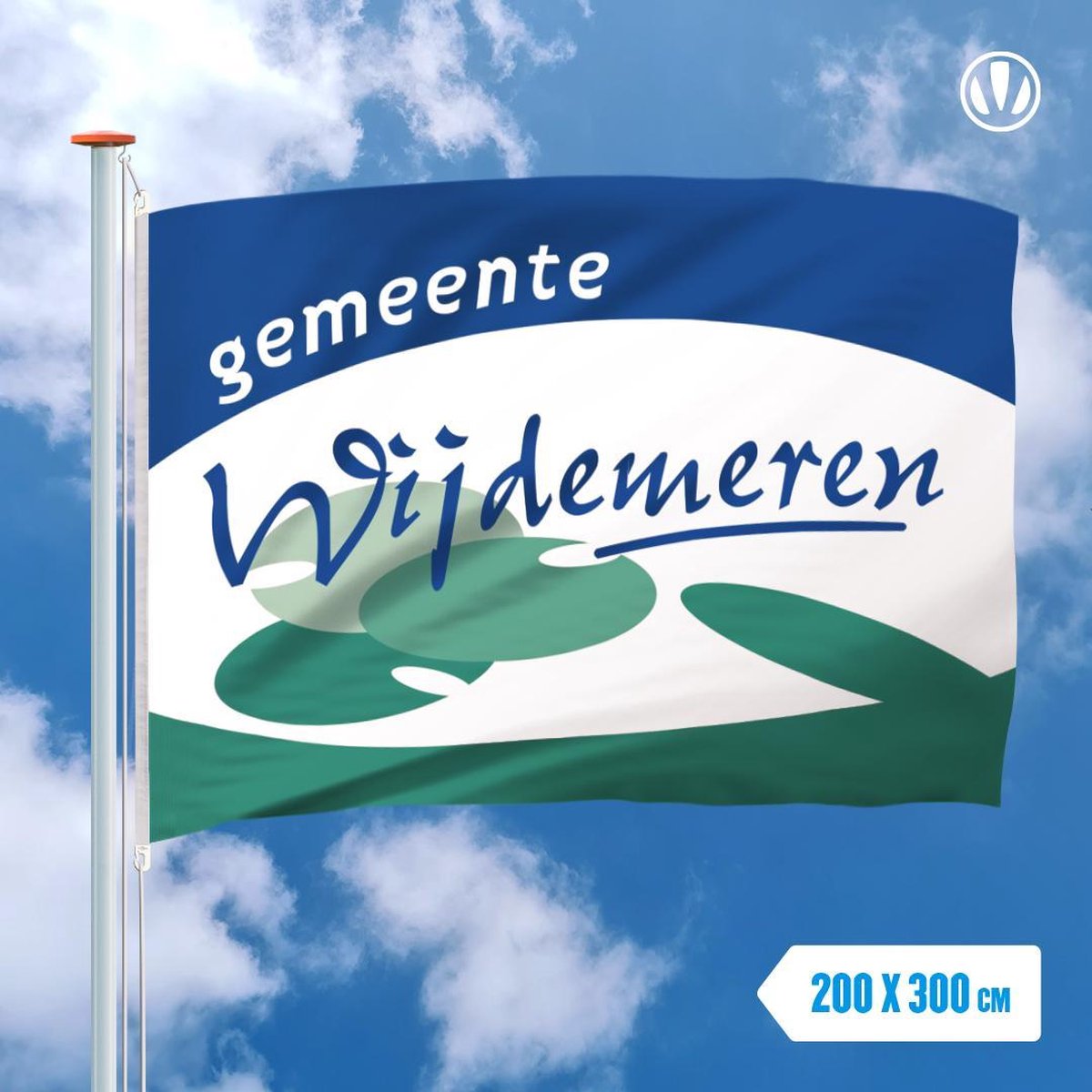 Vlag Wijdemeren 200x300cm