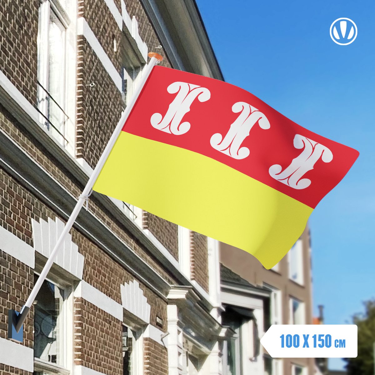 Vlag Wijk Bij Duurstede 100x150cm