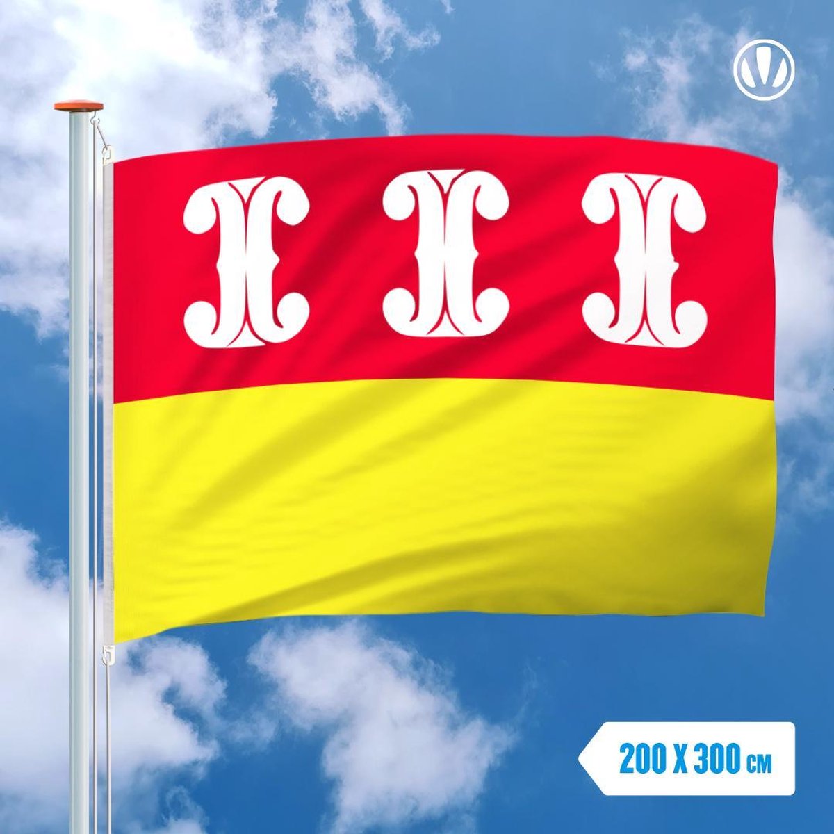 Vlag Wijk Bij Duurstede 200x300cm