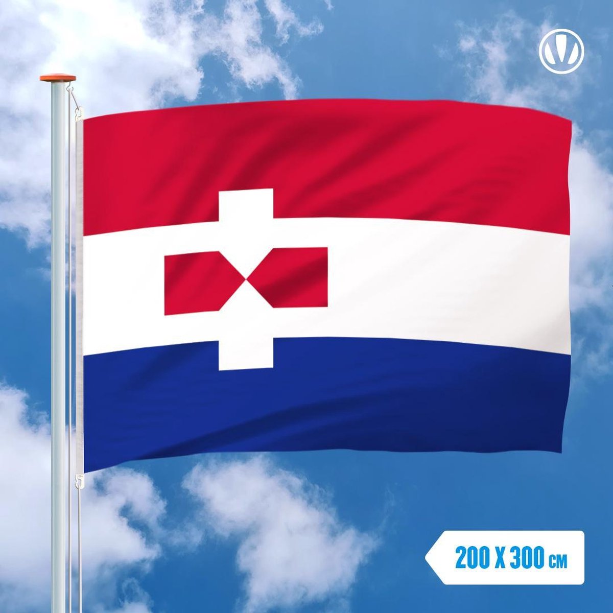 Vlag Zaanstad 200x300cm