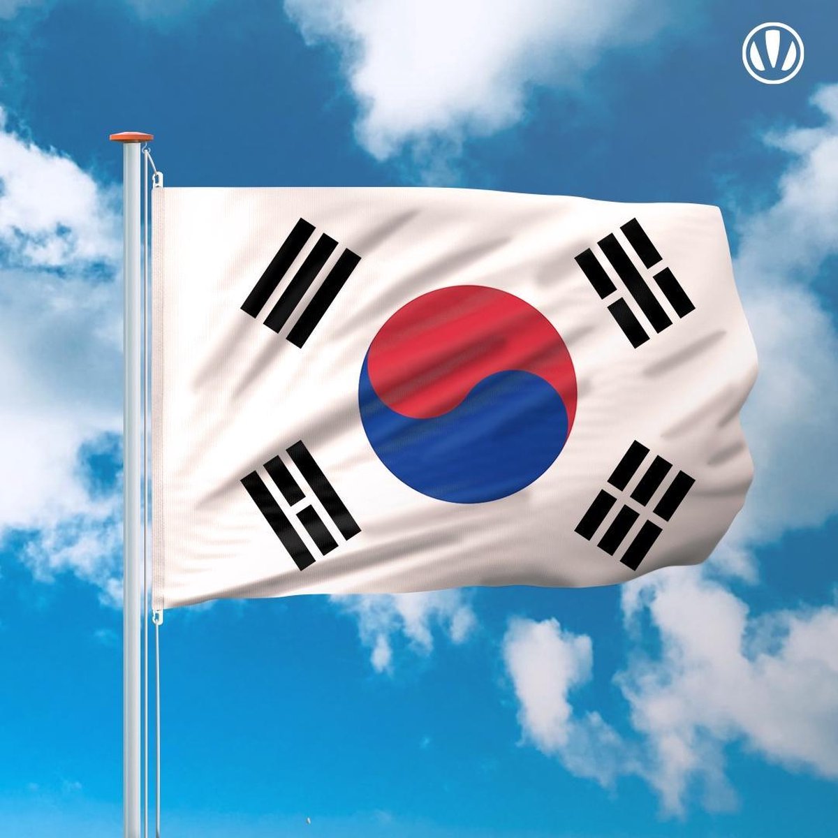 Vlag Zuid Korea 150x225cm