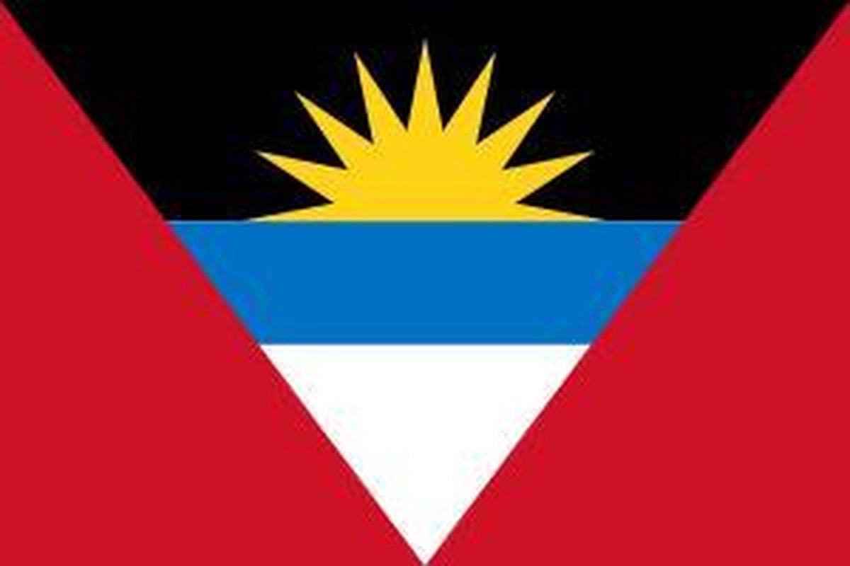 vlag Antigua en Barbuda 30x45cm