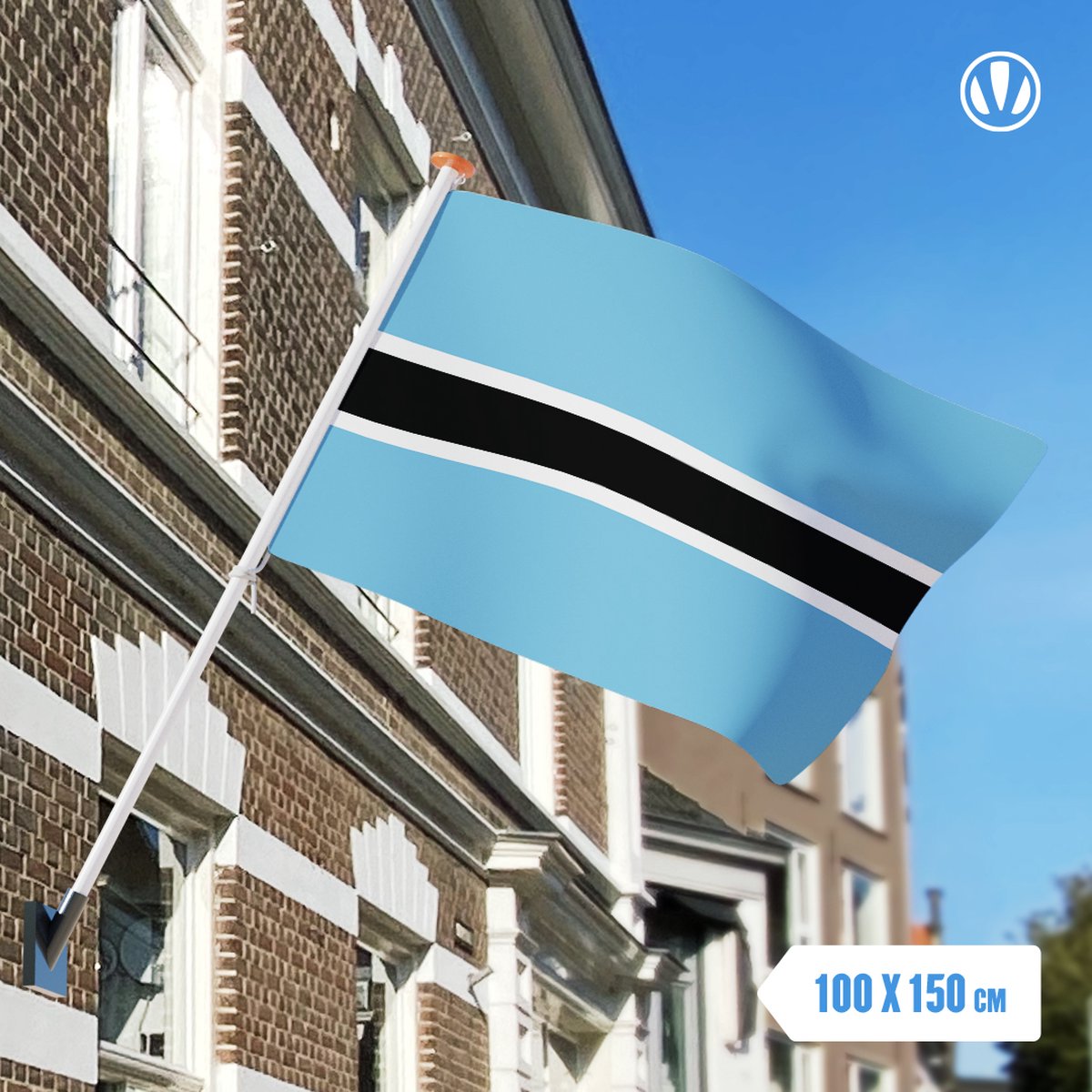 vlag Botswana 100x150cm