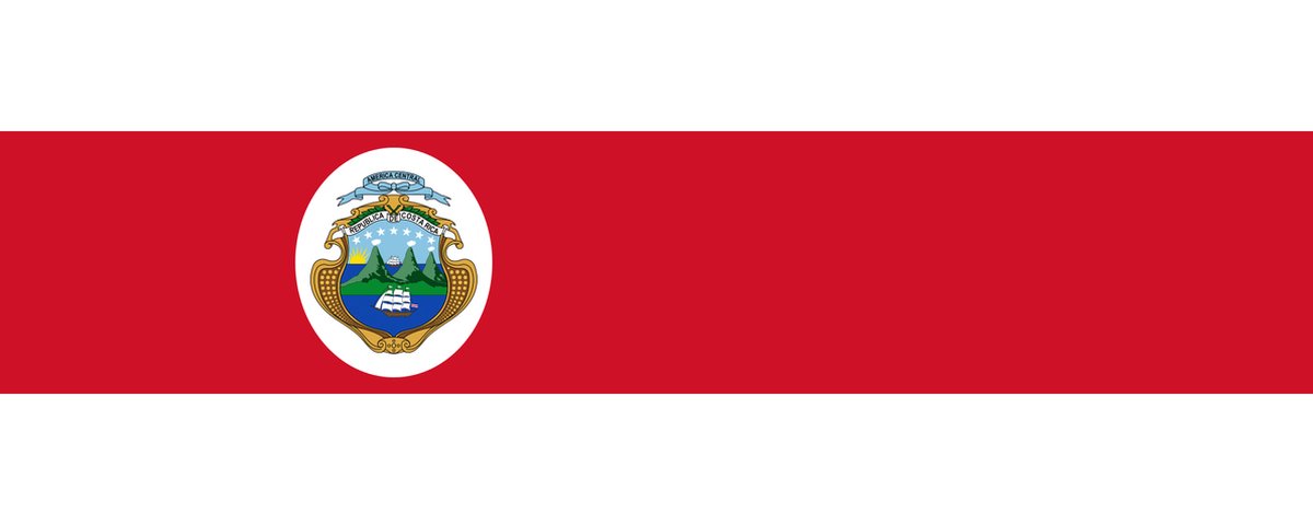 vlag Costa Rica 100x150cm met wapen - Spunpoly