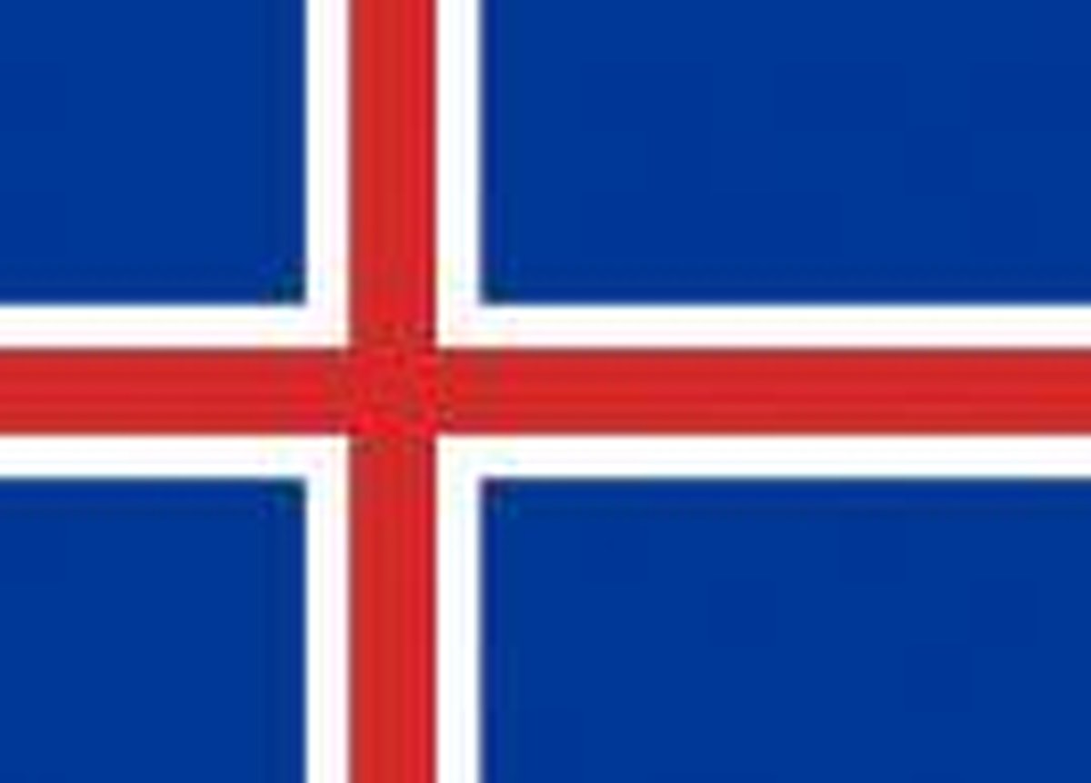 vlag IJsland 50x75cm