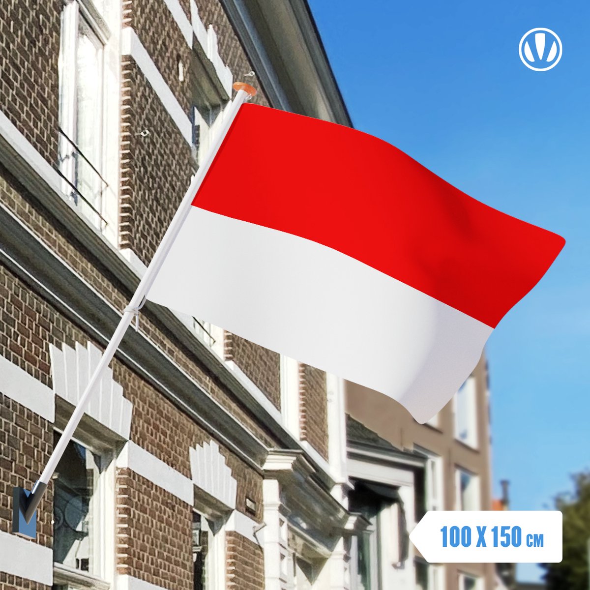 vlag Indonesië 100x150cm