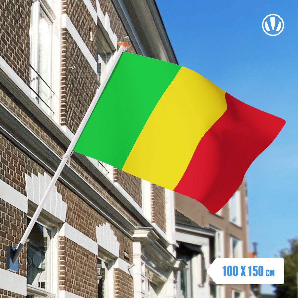 vlag Mali 100x150cm