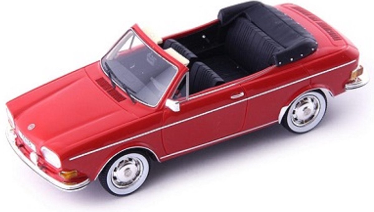 Volkswagen 411 L Karmann Cabriolet Prototype 1960 Rood 1:43 AutoCult ( Avenue 43 Edition 2022 )