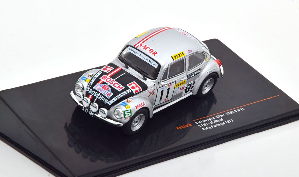 Volkswagen Kever 1303S No.11, Rally Portugal 1973 Fall/Wood 1-43 Ixo Models