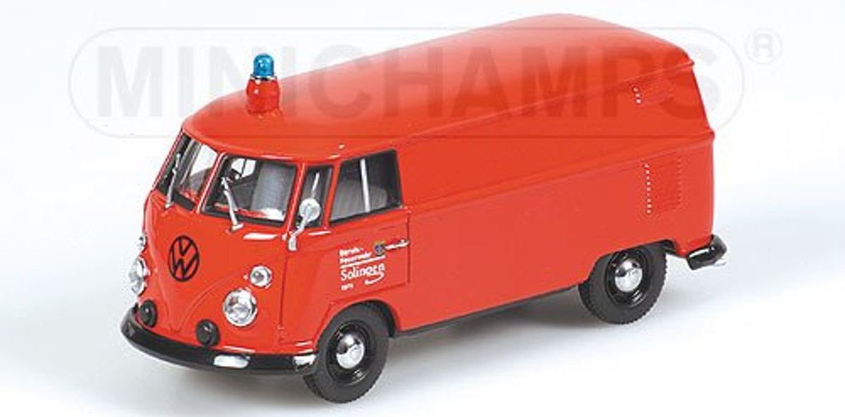 Volkswagen T1 Kastenwagen Feuerwehr Solingen 1966 - 1:43 - Minichamps