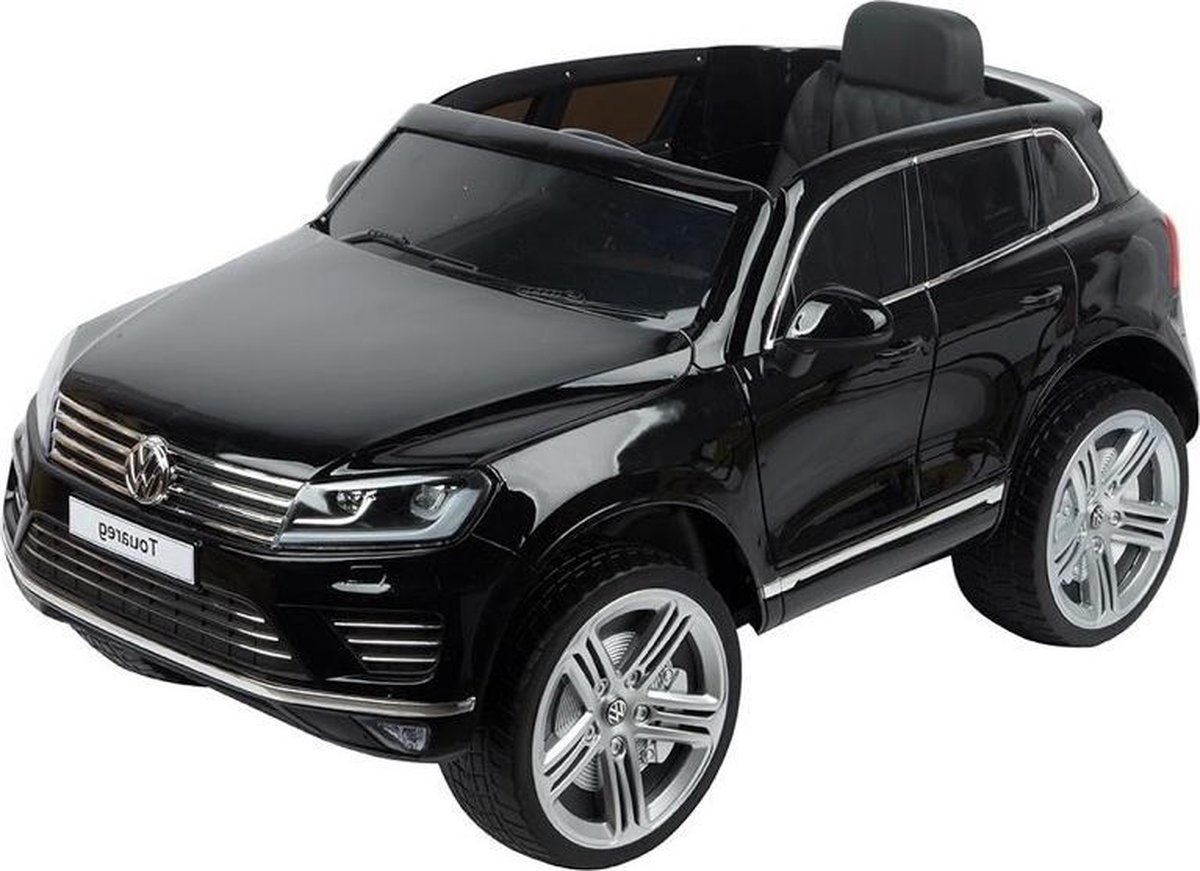 Volkswagen Touareg 12 V Zwart - Elektrische Kinderauto FULL OPTIONS - Accu, USB, MP3, rubberen banden - Auto voor kinderen