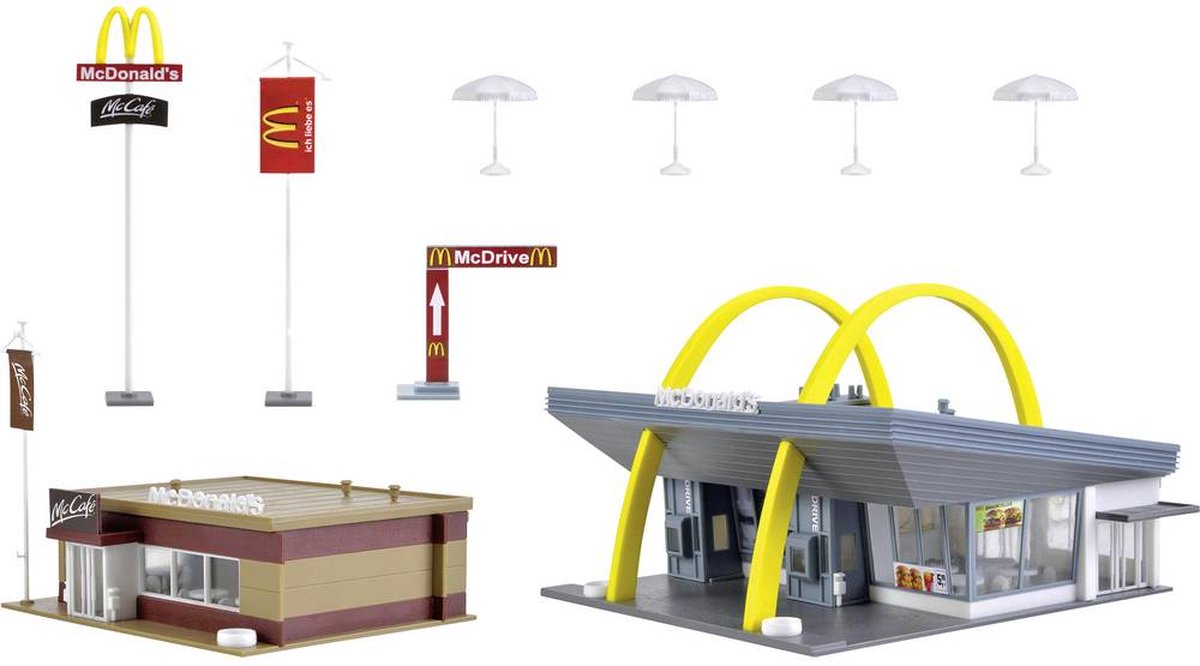 Vollmer 43635 H0 McDonalds snelrestaurant met McCafé