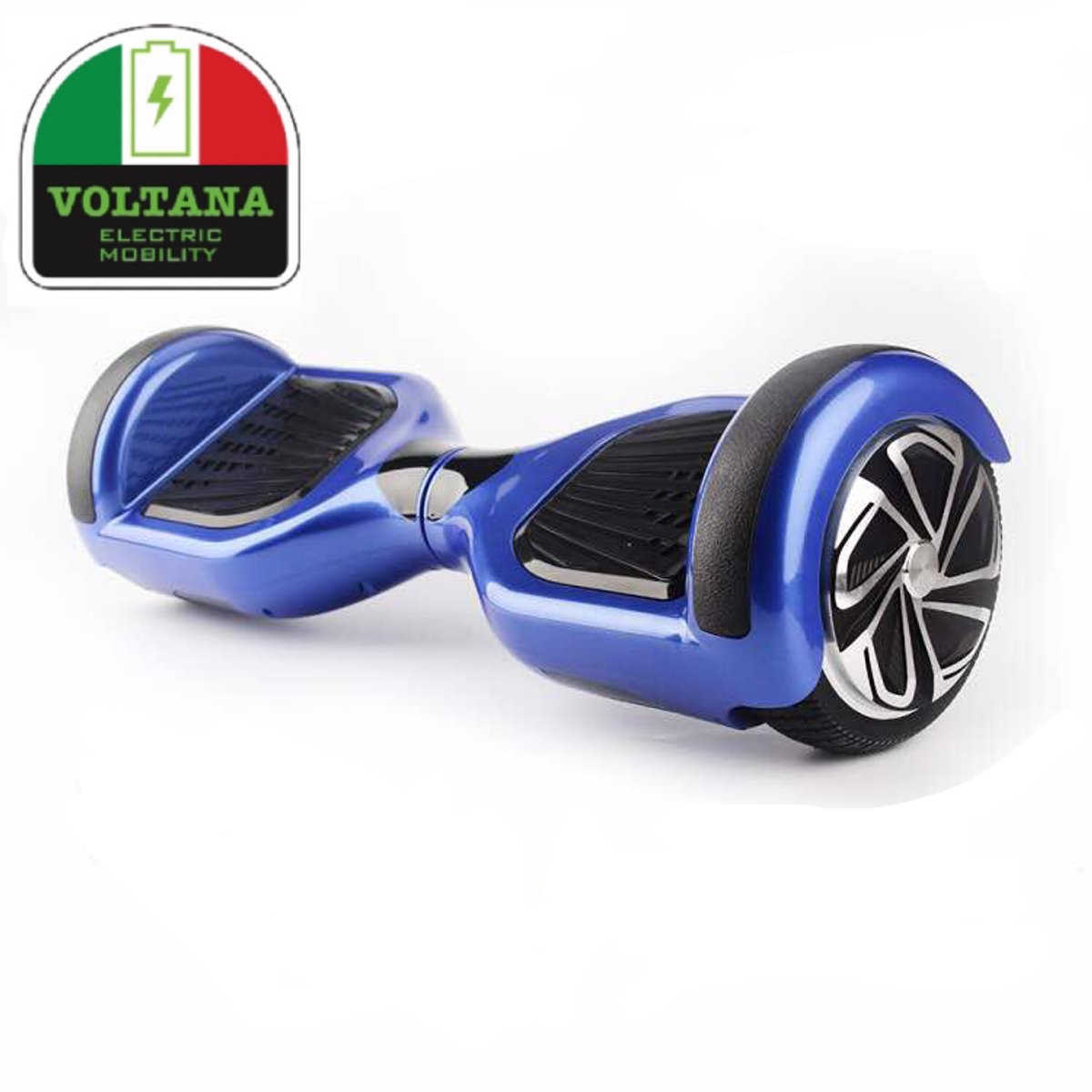 VOLTANA Hoverboard BLAUW, TAOTAO, SAMSUNG accu, 700Watt, Led verlichting Aluminium Design velgen, Rubberen bumpers