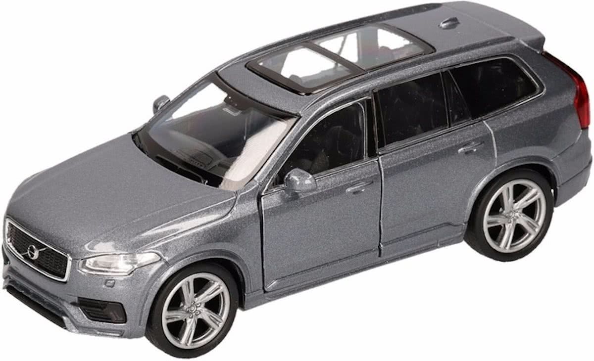 Speelgoed grijze Volvo XC 90 2015 auto 16 cm