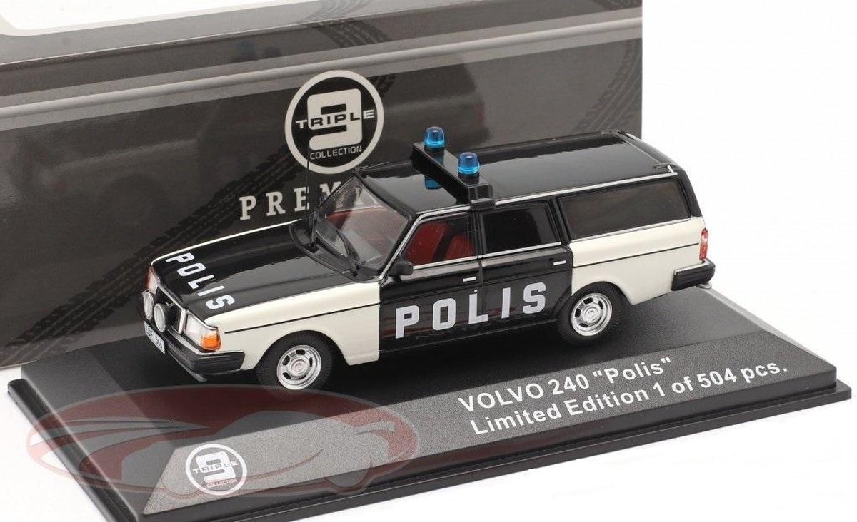 Volvo 240 Polis - 1:43 - Triple 9 Collection