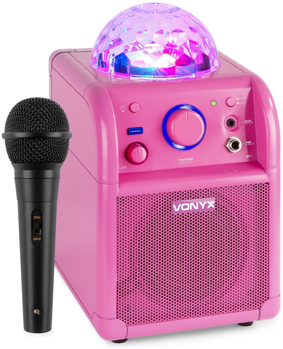 Vonyx SBS50P karaoke set met Bluetooth, echo en microfoon