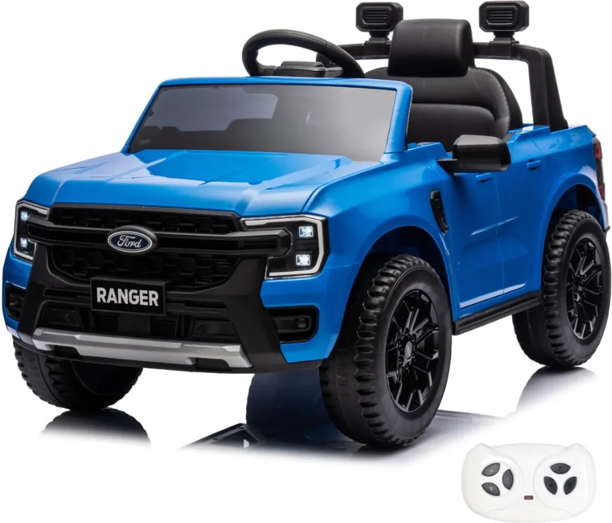 Ford Ranger - Elektrische Kinderauto 12V accu - 1 tot 6 jaar - Blauw