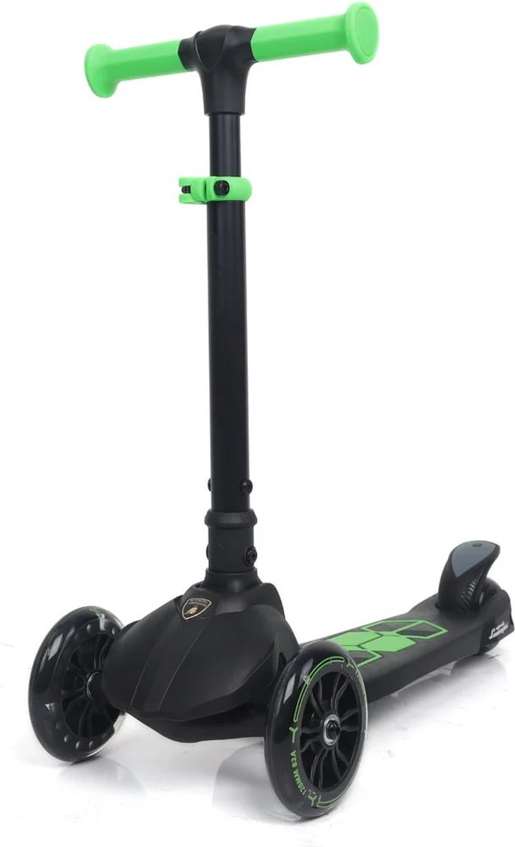 Lamborghini Kinderstep - met 3 wielen - Verstelbaar - 3 tot 6 jaar - Zwart