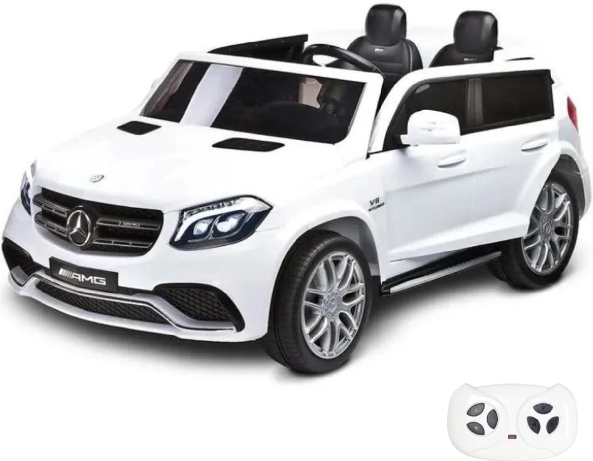 Mercedes GLS63 AMG Elektrische Kinderauto 12V - 2-zits - 2 tot 7 jaar - Wit