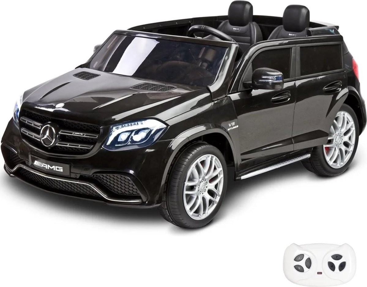 Mercedes GLS63 AMG Elektrische Kinderauto 12V - 2-zits - 2 tot 7 jaar - Zwart